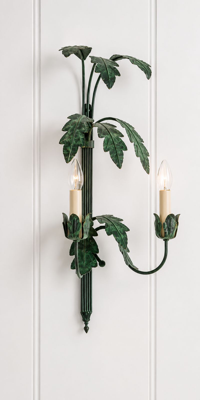 forest Tropical Palm Leaf Wall Sconce