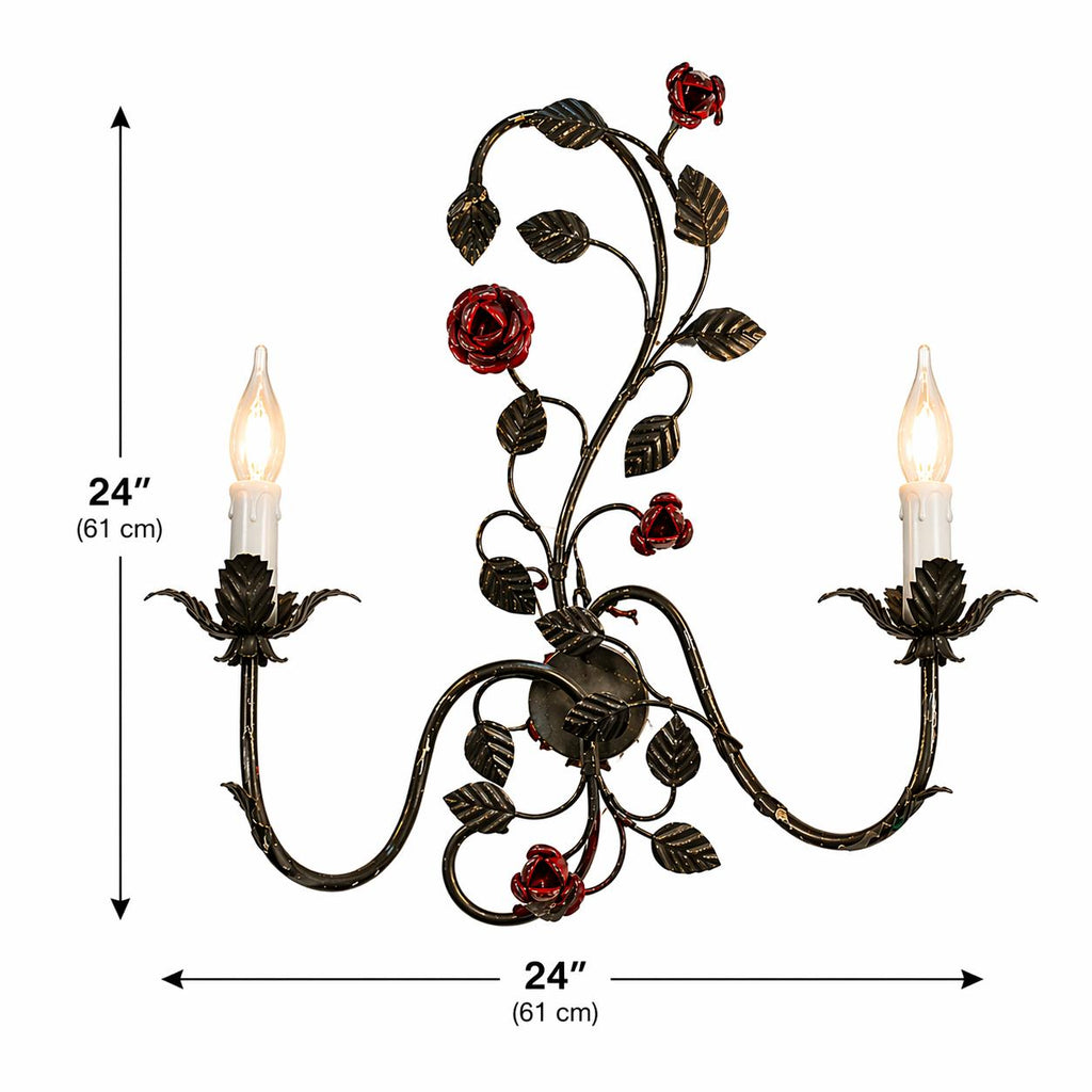 Victorian Rose Wall Sconce