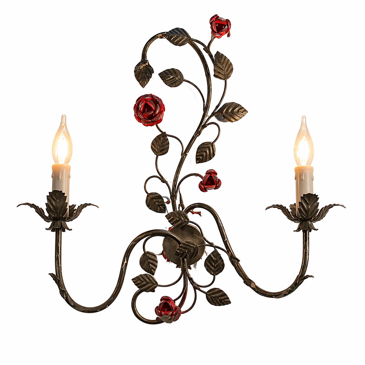 Victorian Rose Wall Sconce