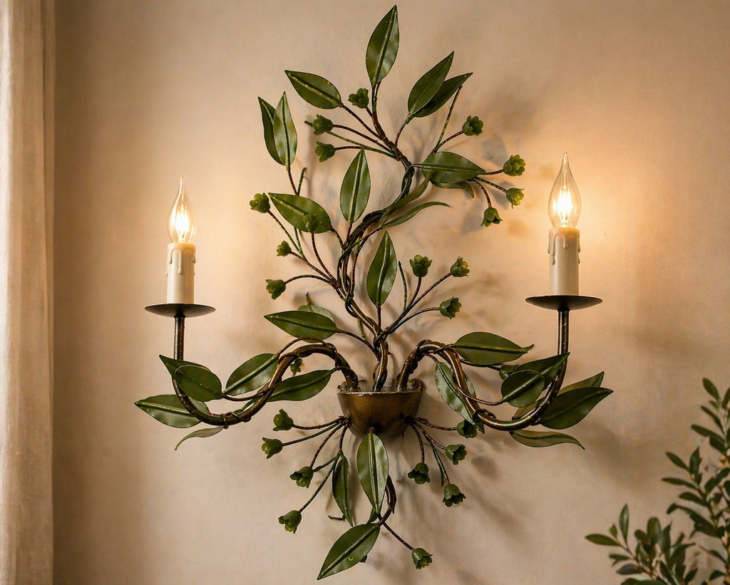 Wildflower Vine Wall Light by wooden emporium
