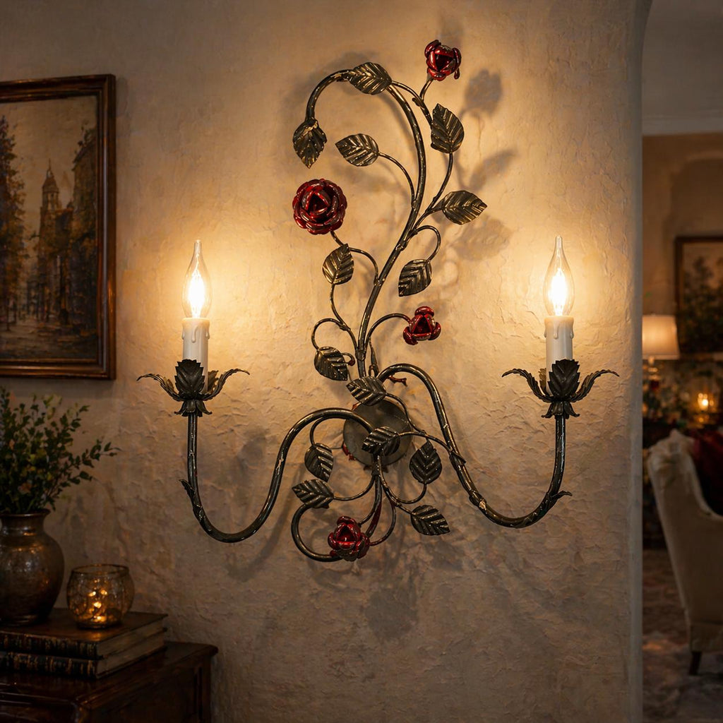 Victorian Rose Wall Sconce