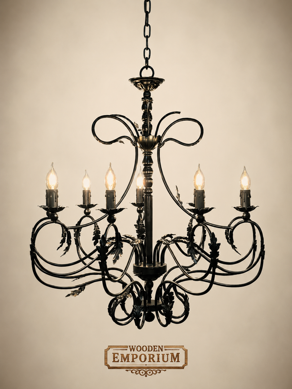 Handcrafted blackwood royale chandelier