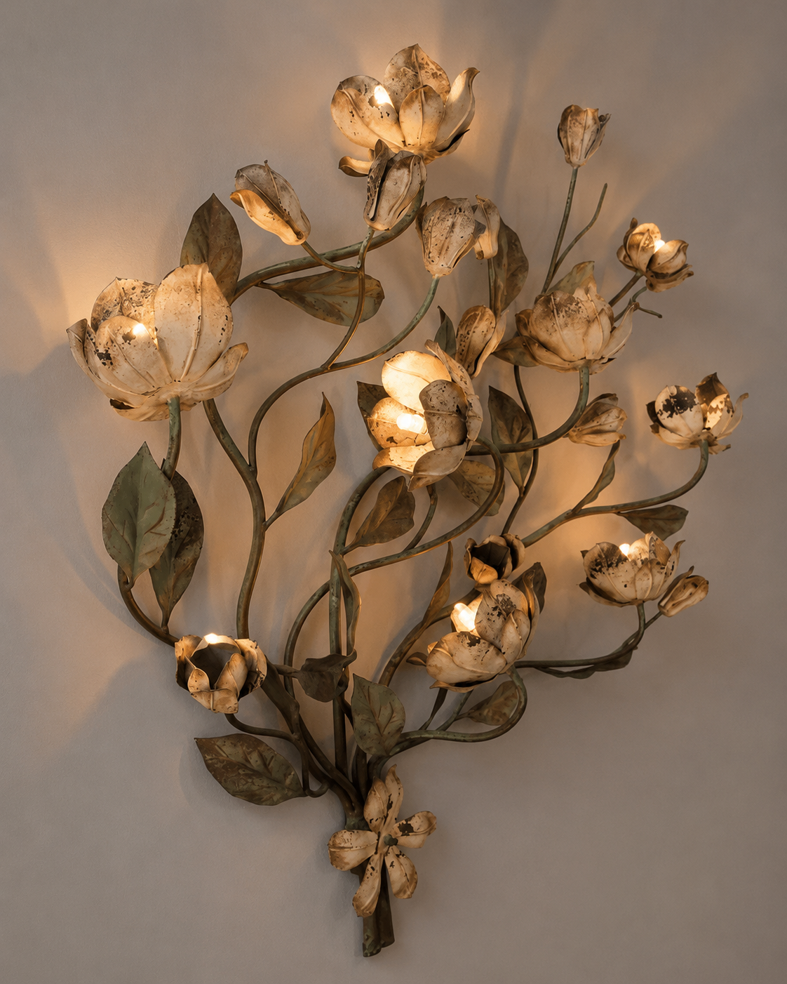 Blossom Vine Wall Light, close-up view