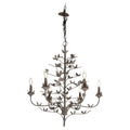 Six Arm-Chandelier Leaf Chandelier
