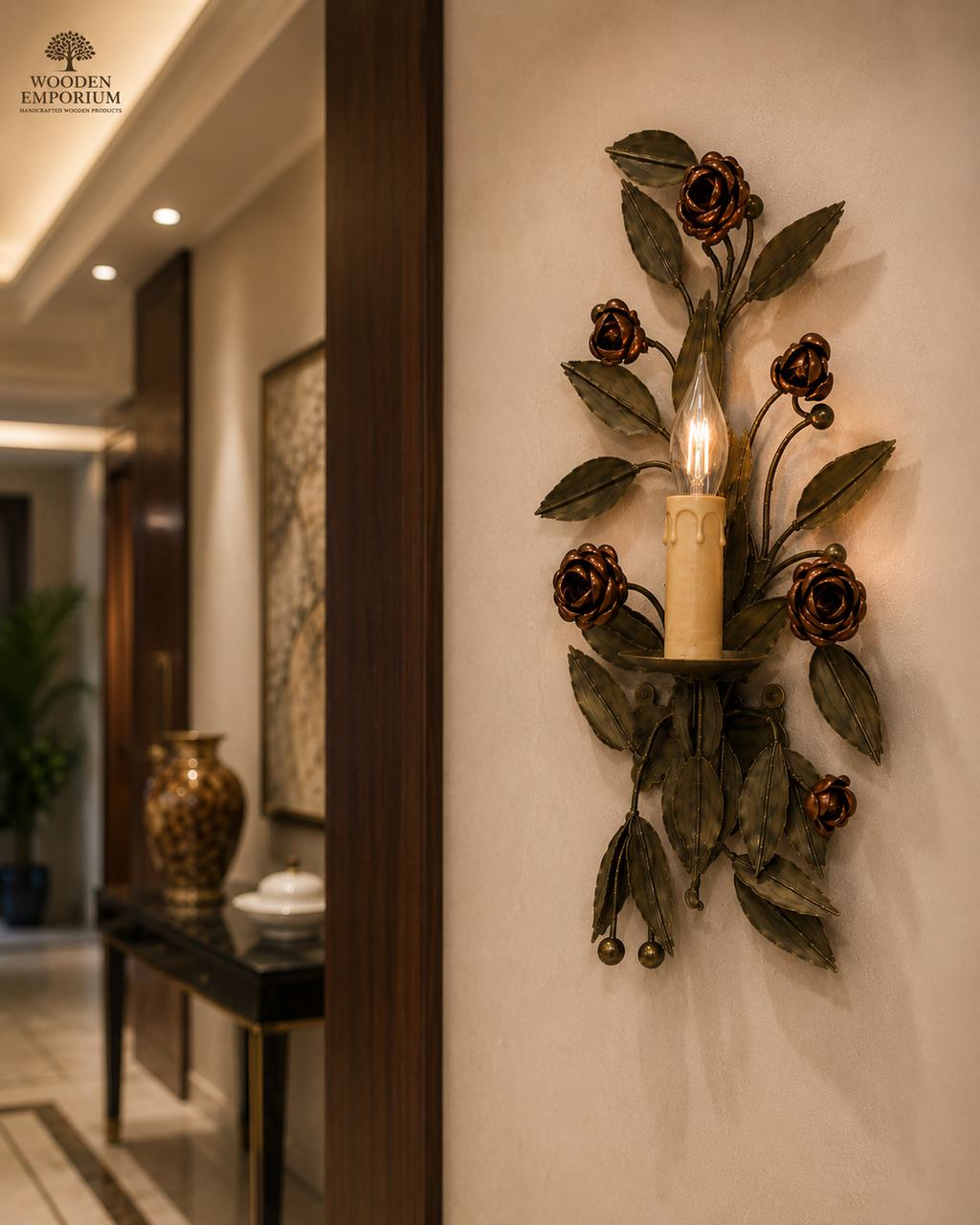 Floral Charm Wall Sconce, additional view
