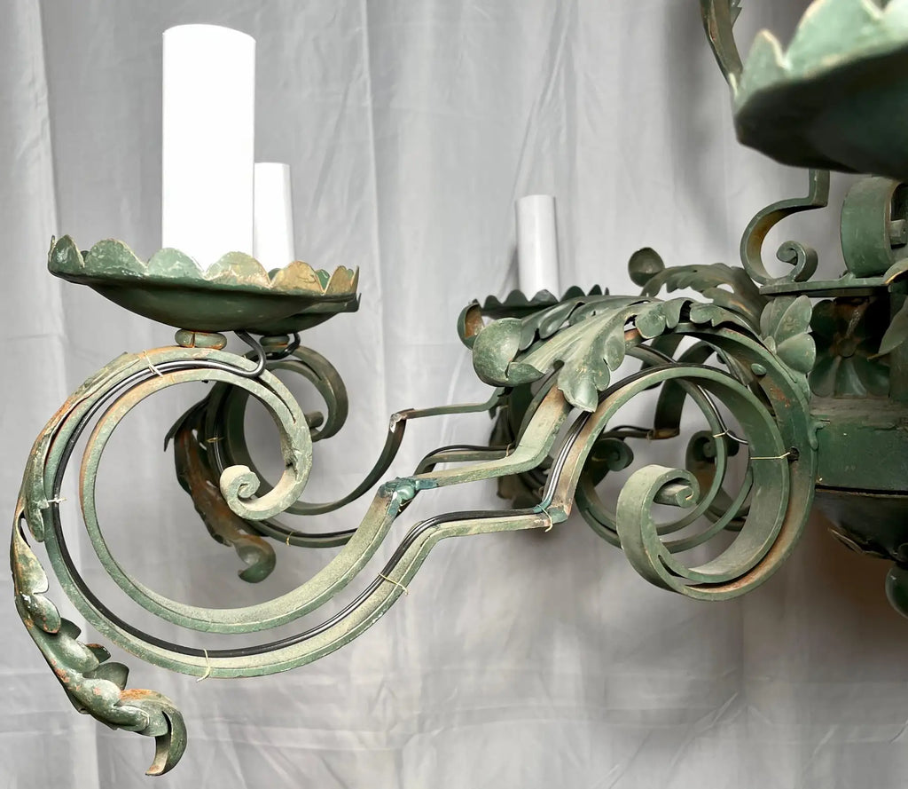French Provincial chandelier, additional view