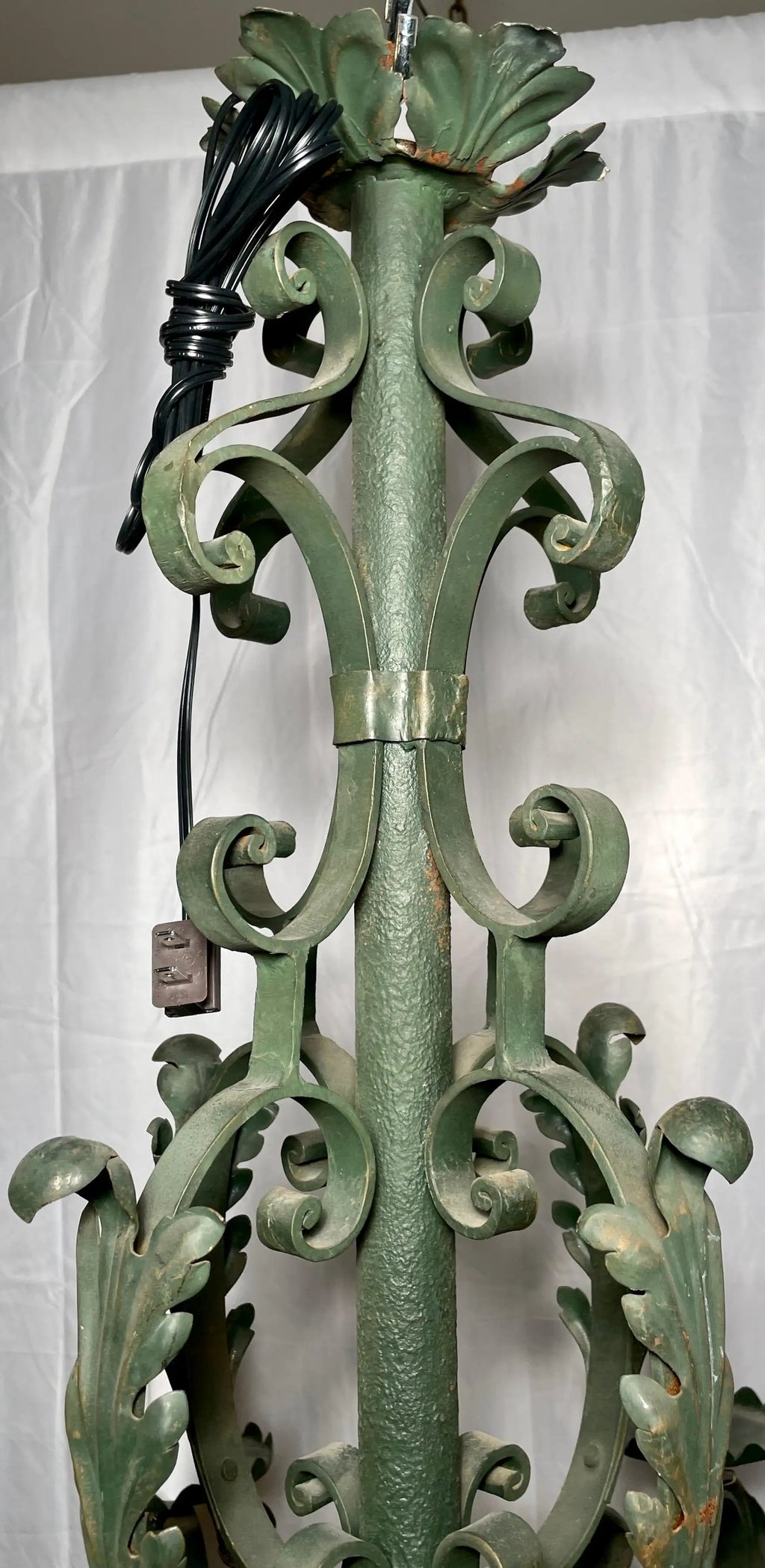 French Provincial chandelier, alternate angle