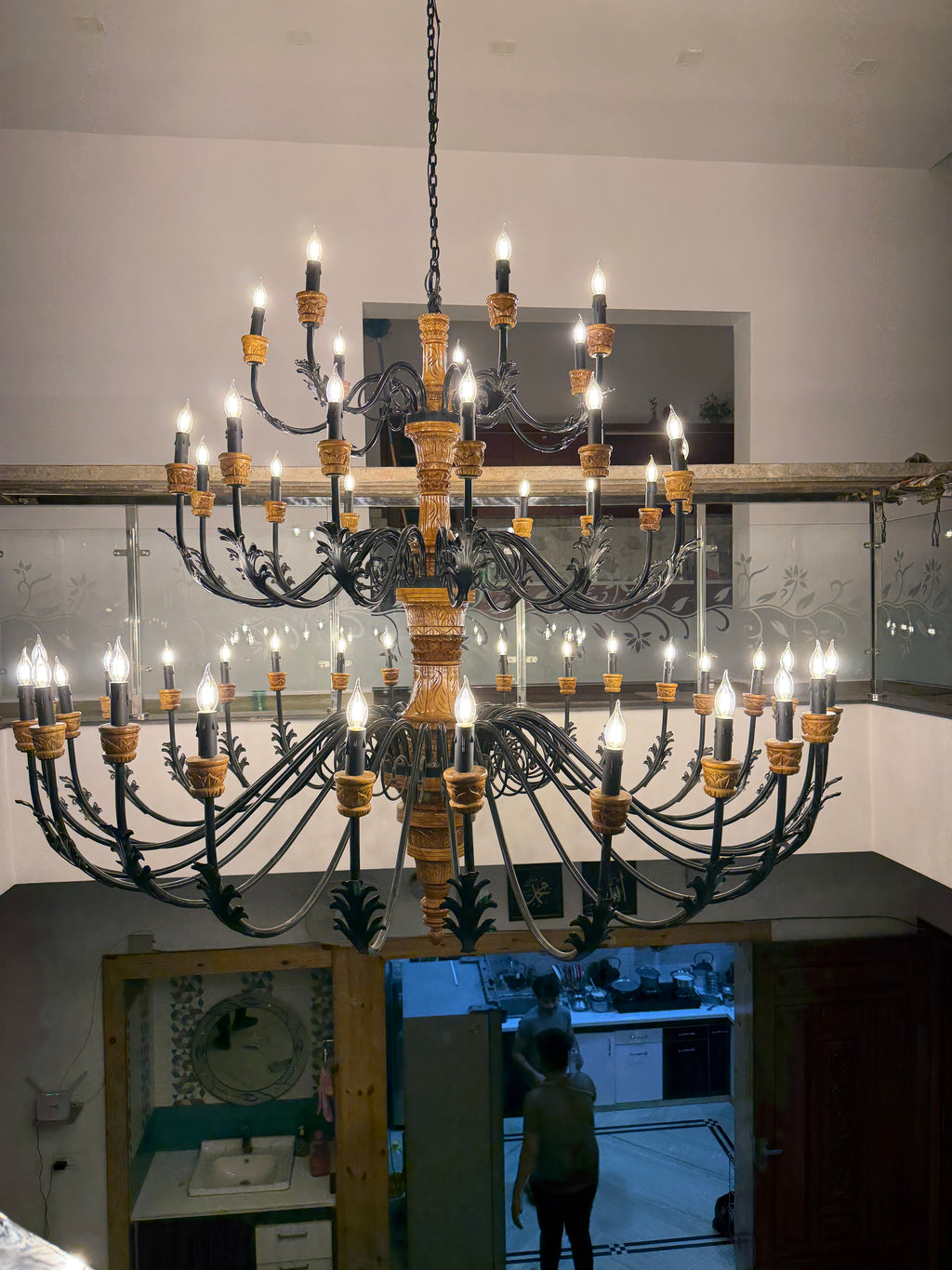 Imperial Bloom chandelier, full view