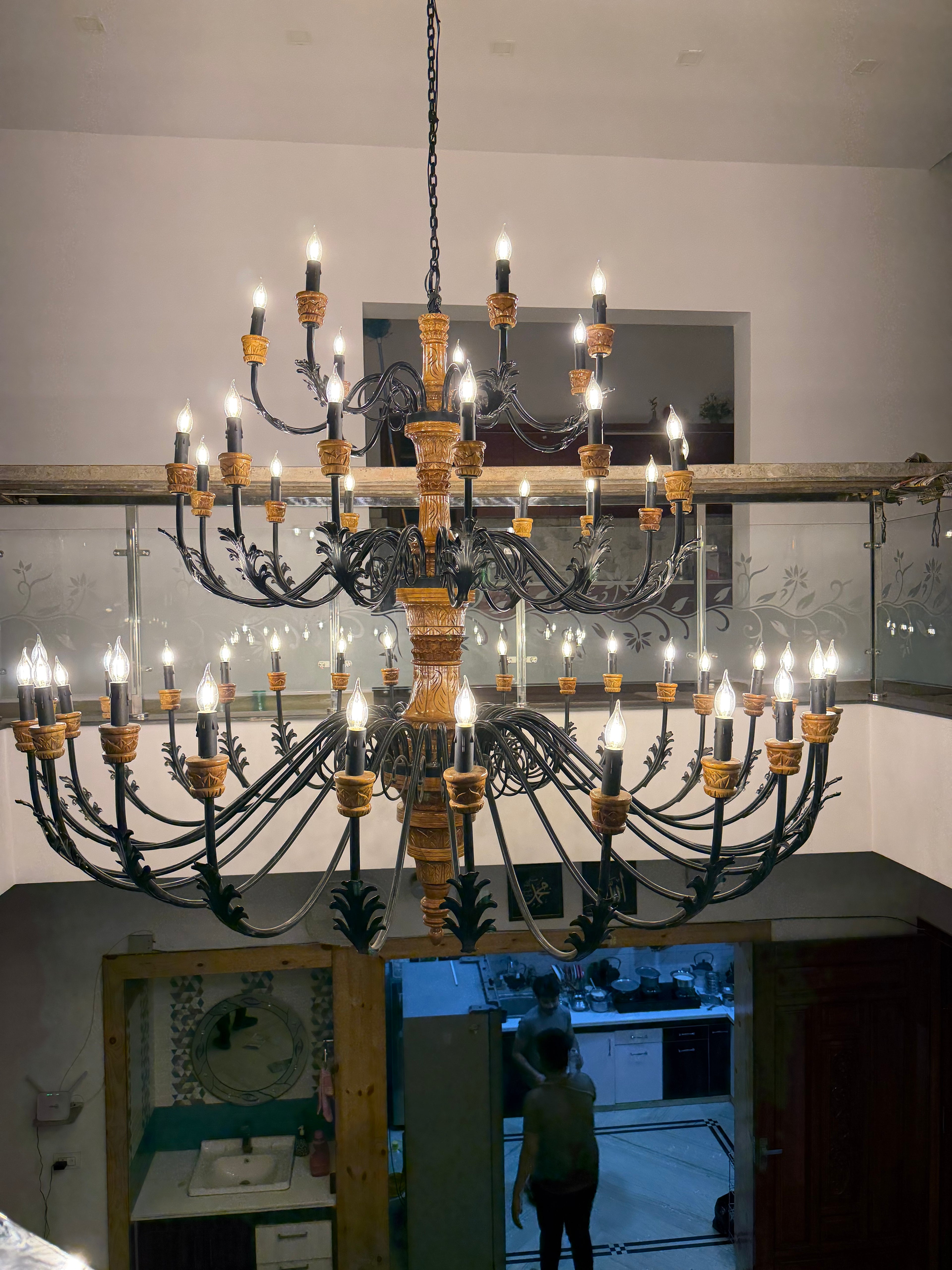Imperial Bloom chandelier, full view