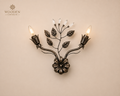 Handcrafted imperial flora wall light