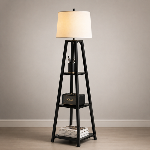 Handcrafted alden tower floor lamp