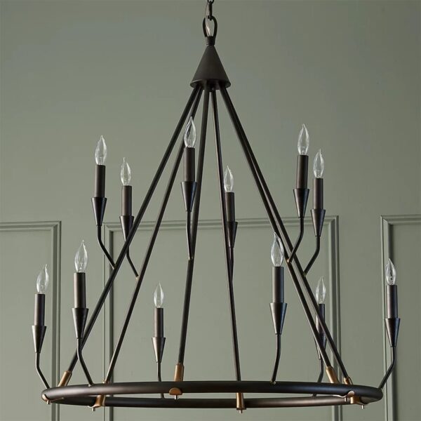 GILDED SOLDER CHANDELIER - Image 2