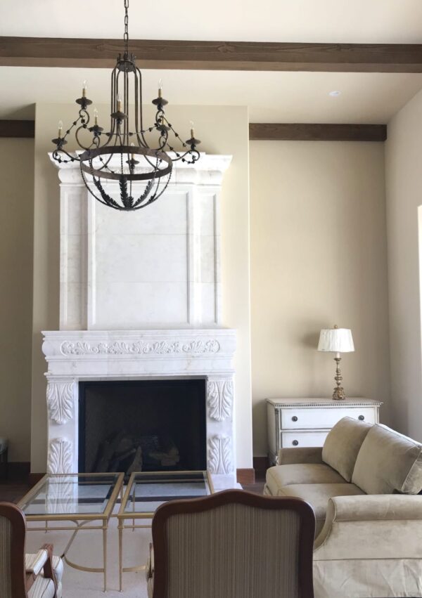Hand Forged Iron Eight Light Chandelier - Image 2