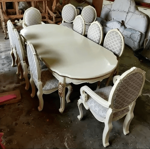 Rectangular Wooden Dining Table, 10 Seater