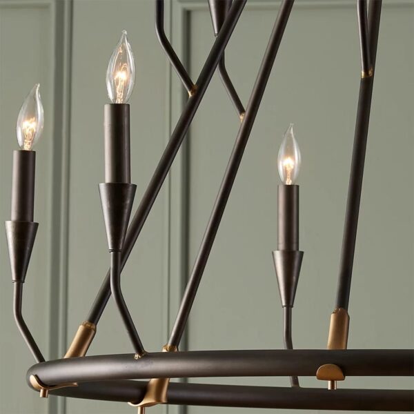 GILDED SOLDER CHANDELIER - Image 4