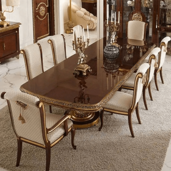 Beautiful classic Italian Baroque dining set 8 Seater
