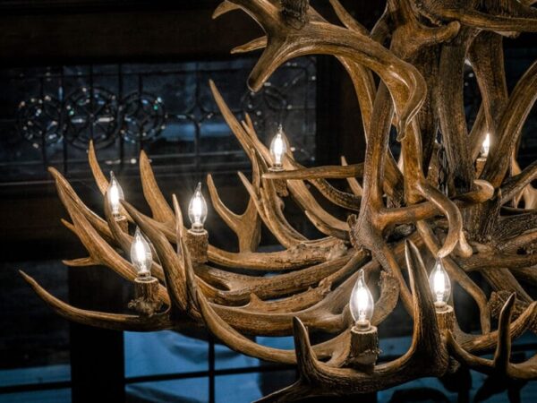 Chandelier | Antler Chandelier Large Chandelier wood style deer Chandelier  - Image 4