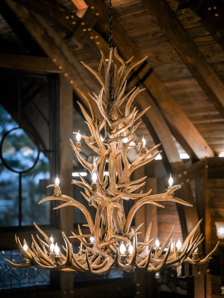 Chandelier | Antler Chandelier Large Chandelier wood style deer Chandelier 
