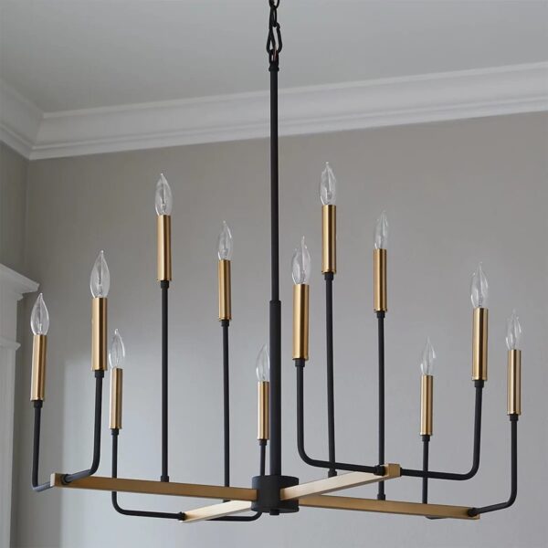 Minimialist Iron Ring Chandelier - Image 4