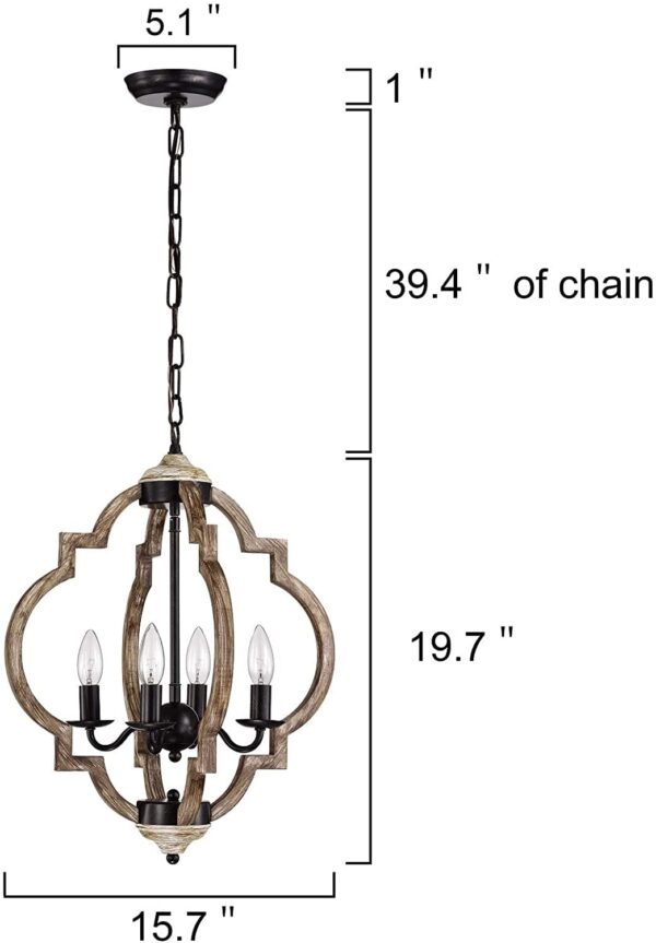 Chandelier | DESIGNER BLACK RUST - Image 3