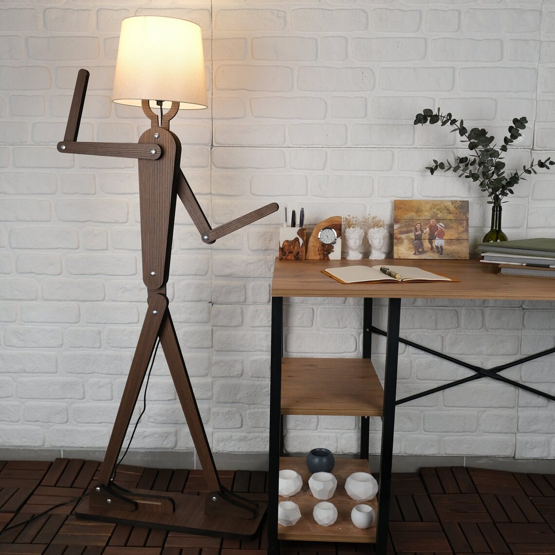 Robo Floor Lamp Wooden Floor Lamp