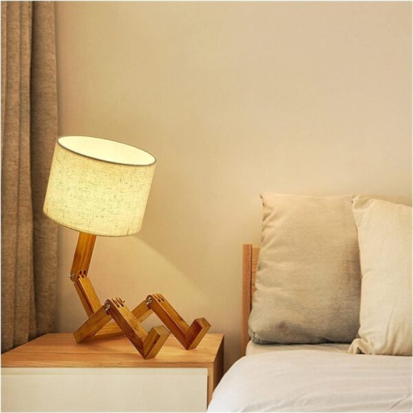 ADJUSTABLE ARM WOOD LAMP - Image 3