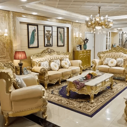 Fabric 3 + 2 + 1 Sofa Set wuth center table