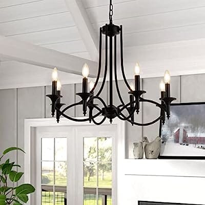 Chandelier | Mild 8 Arms Black