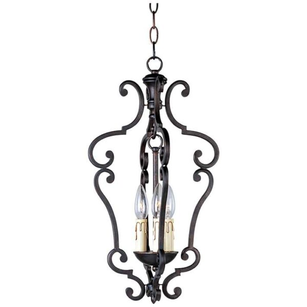 Richmond Colonial Umber Finish 3-Light Pendant Chandelier - Image 2