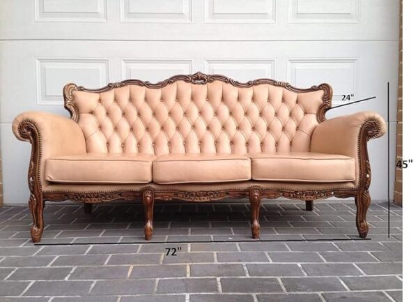Shilpi French Style 3-Seater Sofa - Image 2