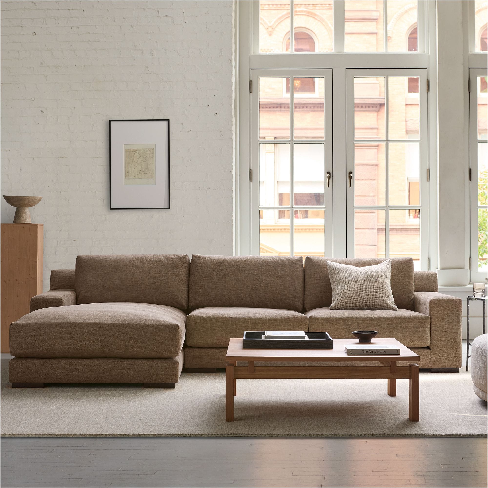 Dalton 2-Piece Chaise Sectional (111″–121″)