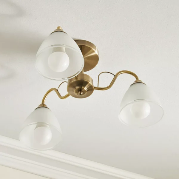 Stephanos Iron Chandeliers 3-Light Metal Chandelier