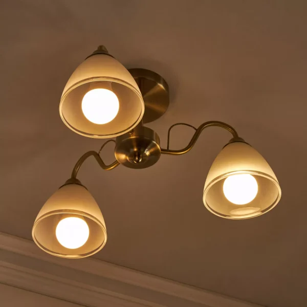 Stephanos Iron Chandeliers 3-Light Metal Chandelier - Image 3