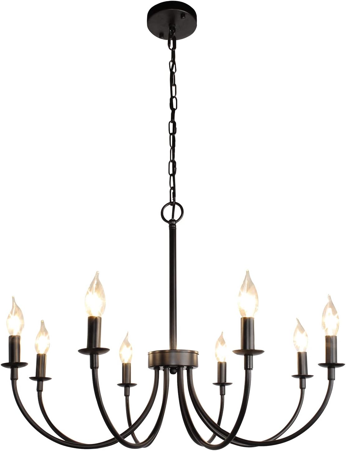 Black Iron Chandelier Farmhouse Iron Chandelier Chandeliers, 8 Light Rustic Iron Chandeliers, Classic Candle Iron Chandelier Ceiling Hanging Pendant Light Iron Chandelier Fixture Iron Chandelier for Living Room Iron Chandelier, Kitchen Island Iron Chandelier.