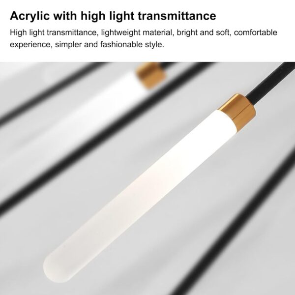 Modern Dimmable LED Ceiling Light, Living Room Lamp Black Ceiling Light With Remote Control, 42-Light 3000-6500K - Image 7