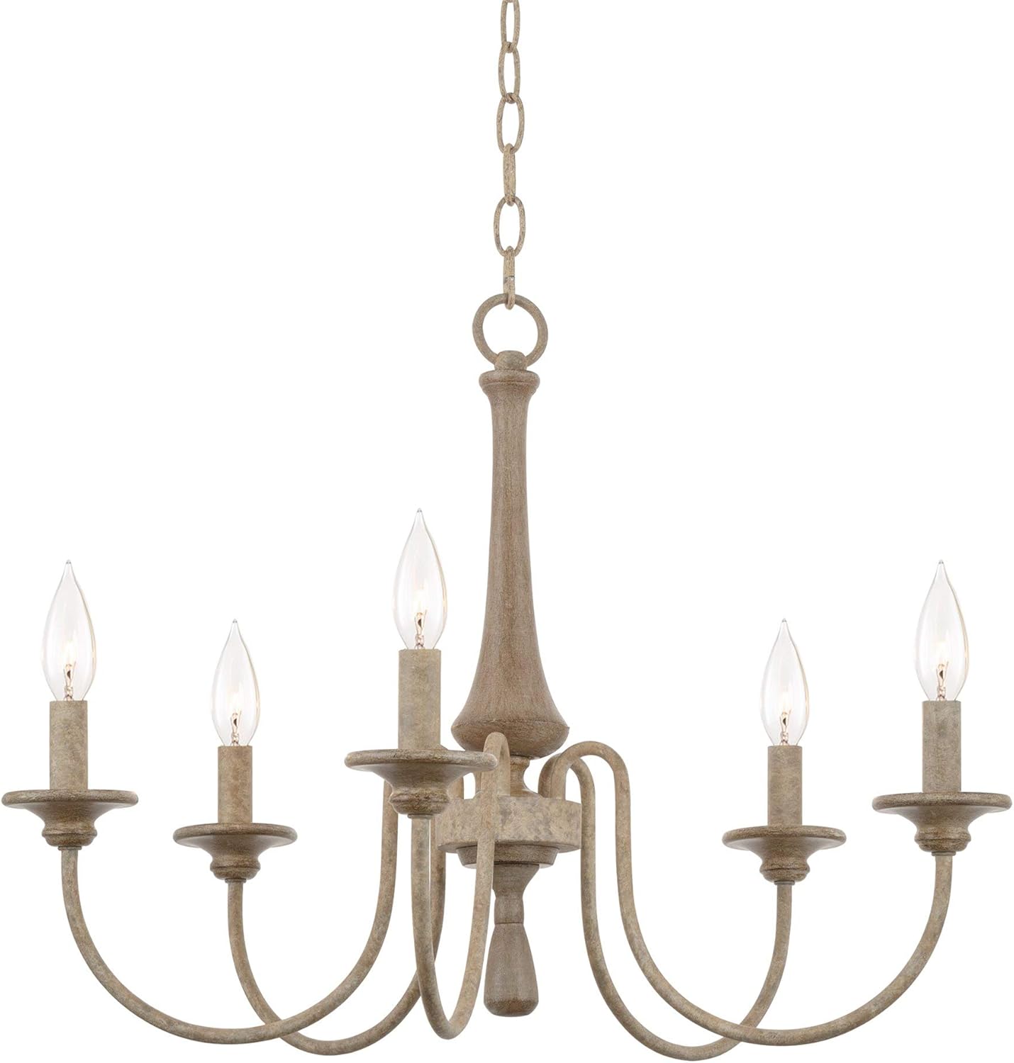 5-Light Chandelier  French Chandelier  Country Chandelier, Adjustable Height Chandelier , Smoked Chandelier Finish Chandelier 