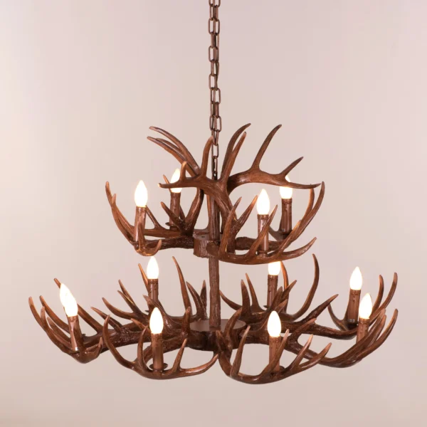 Antler Chandelier, wooden Chandelier, antique chandelier - Image 6