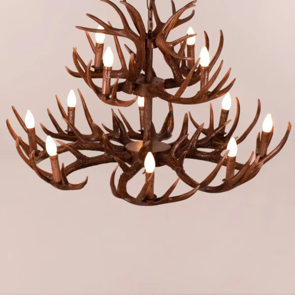 Antler Chandelier, wooden Chandelier, antique chandelier - Image 7