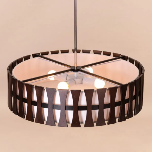 Positive Energy Wooden Pendant Light Chandelier , Wooden Chandelier, Unique Chandelier, Pendant Chandelier  - Image 6