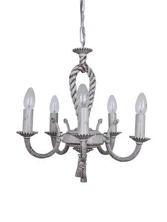 5-light antique Chandelier, Wooden Chandelier 