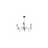 Chandelier | Rustic 6-Light Wood Chandelier for Dining Room and Living Room - Image 4