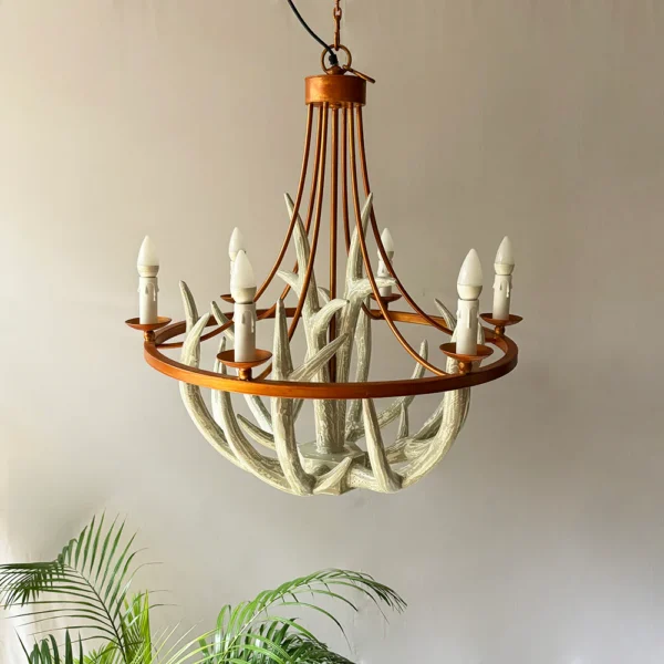 Chandelier | Wildgrass Chandelier Wooden chandelier New Chandeliers - Image 3