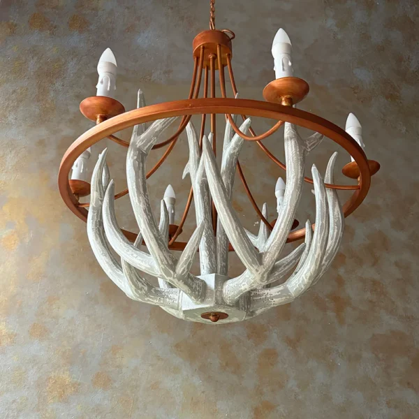 Chandelier | Wildgrass Chandelier Wooden chandelier New Chandeliers - Image 2