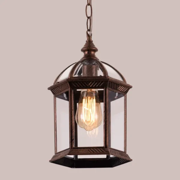 (Antique Gold) Outdoor Pendant Light - Image 2