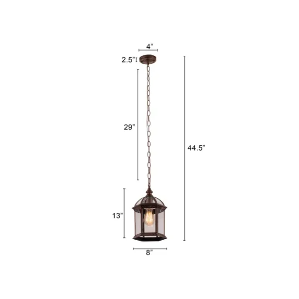 (Antique Gold) Outdoor Pendant Light - Image 5