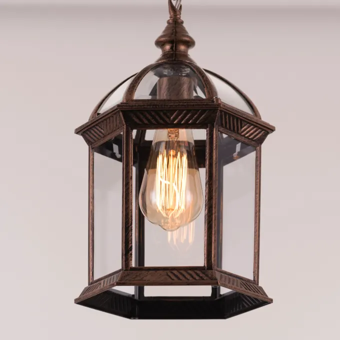 (Antique Gold) Outdoor Pendant Light