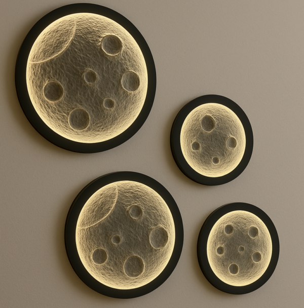 Moon Wall Light Sets (Set of 4)