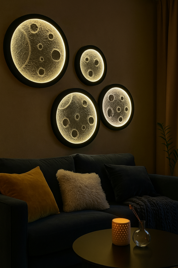 Moon Wall Light Sets (Set of 4) - Image 3
